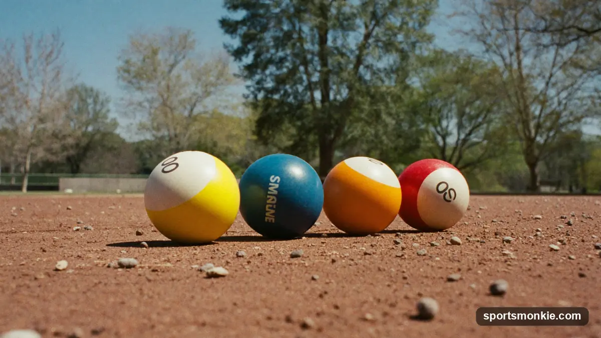 Bocce ball rules showing the pallino, court layout and how only the closest team scores
