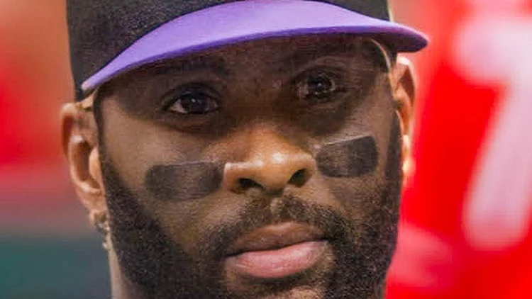 File photo from September 2024: Yandy Diaz in a Tampa Bay Rays uniform. It was not taken at World Series Game 2 in Milwaukee.