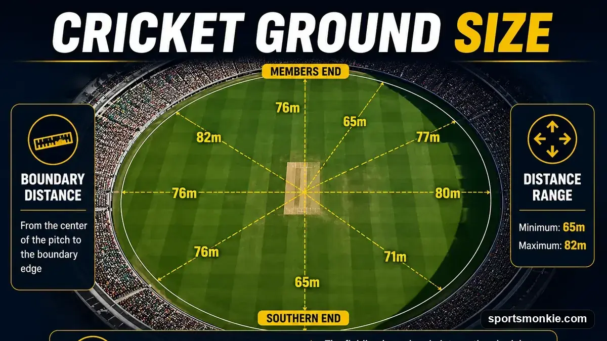 Cricket Ground Size: Dimensions, Boundaries & Field Layout
