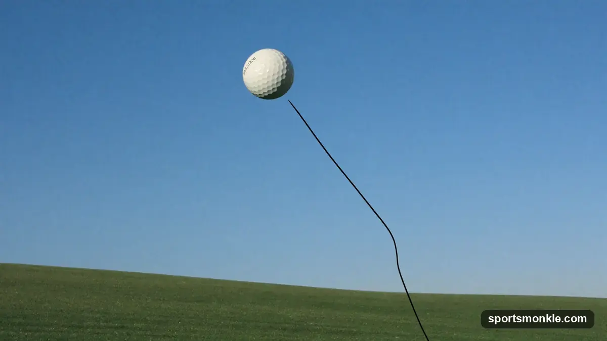 Diagram comparing a draw curving right-to-left and a fade curving left-to-right toward a target