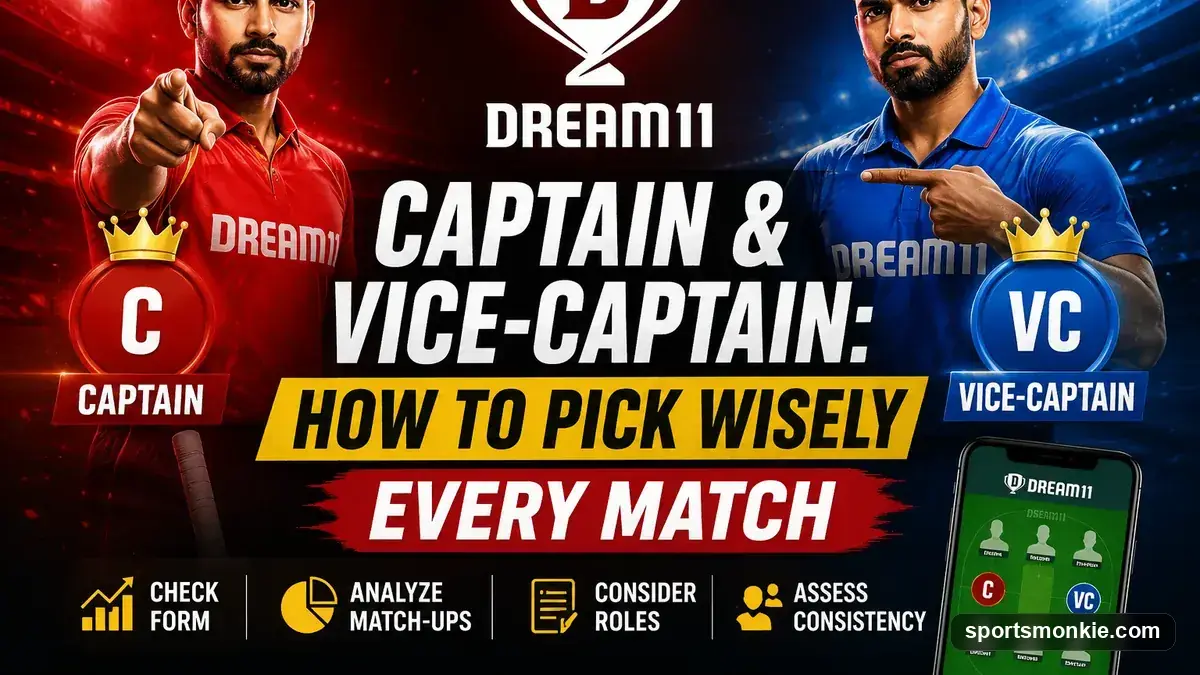 Dream11 Captain & Vice-Captain: How to Pick Wisely Every Match