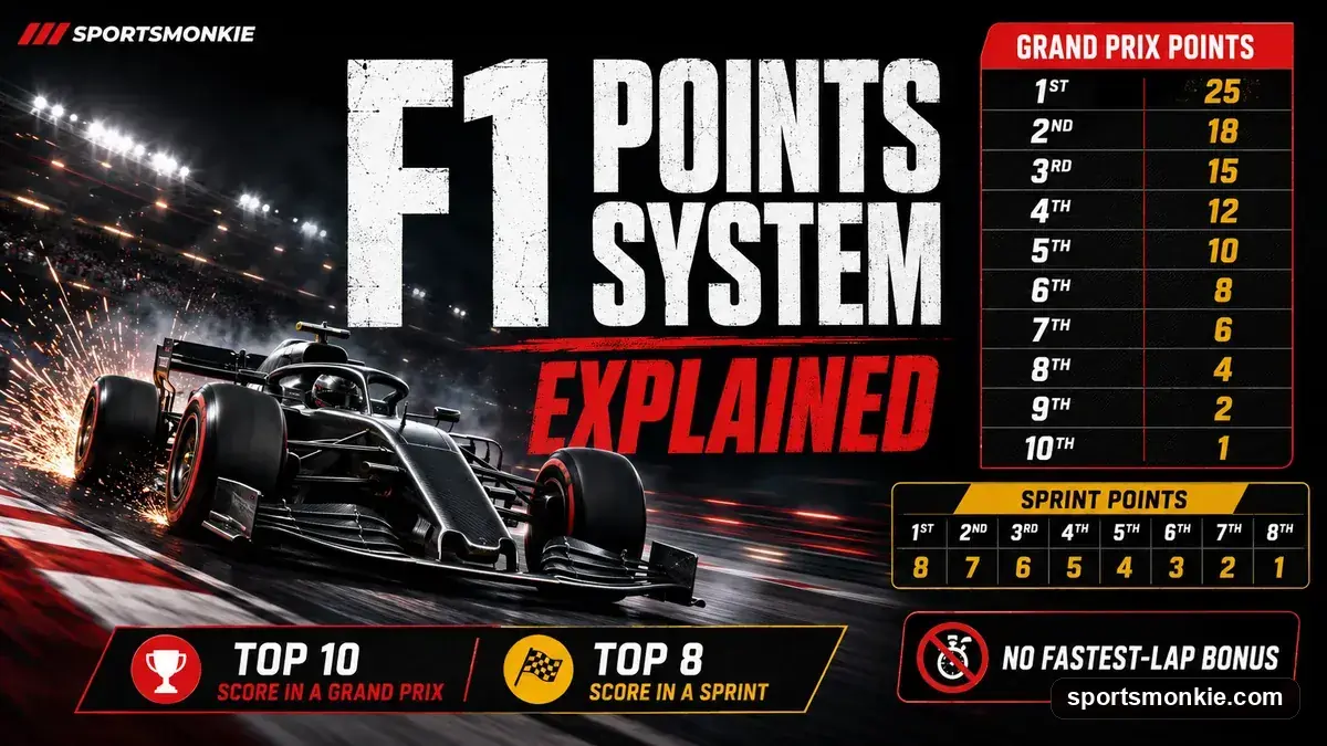Formula 1 cars racing on track with the leaders battling for points positions
