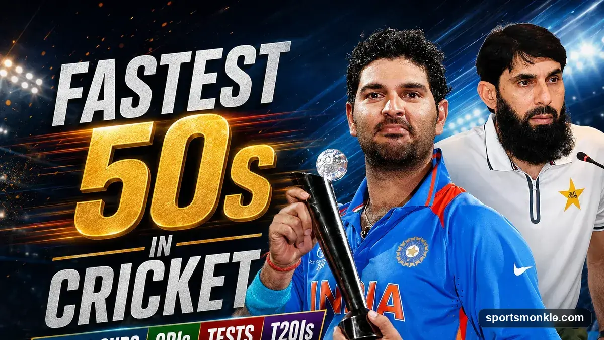 Fastest 50s in Cricket: World Cups, ODIs, Tests & T20Is