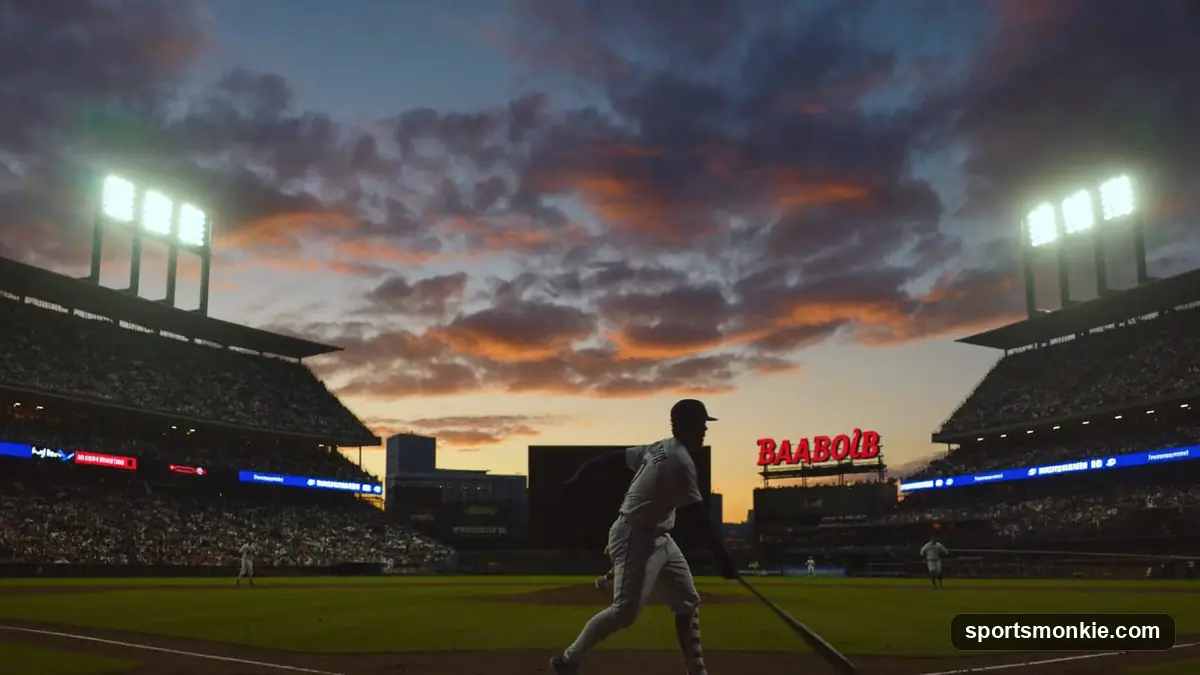 A baserunner leading off second base to start an extra inning in an empty-count situation