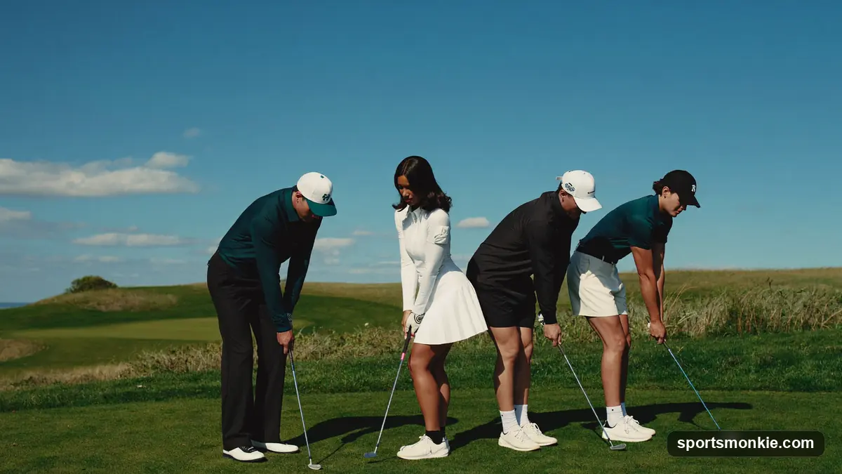 Golf scramble format: team tees off, selects the best shot and plays from there