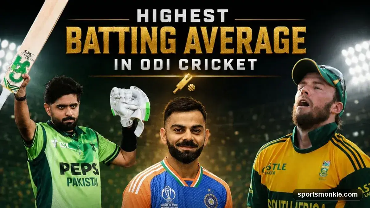 Highest Batting Average in ODI Cricket: Top Contributors