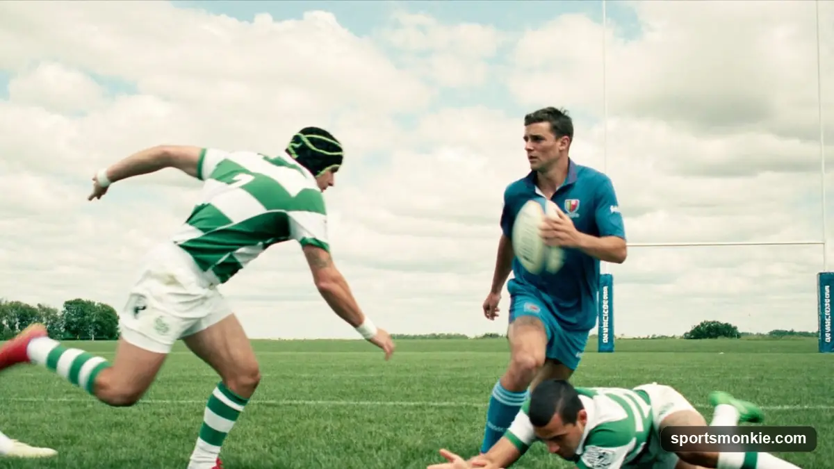 Rugby match length shown as two 40-minute halves totaling 80 minutes of play