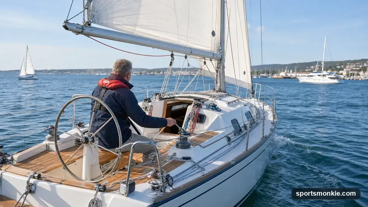 Sailboats of different sizes at a marina illustrating the range of sailboat costs from dinghy to cruiser