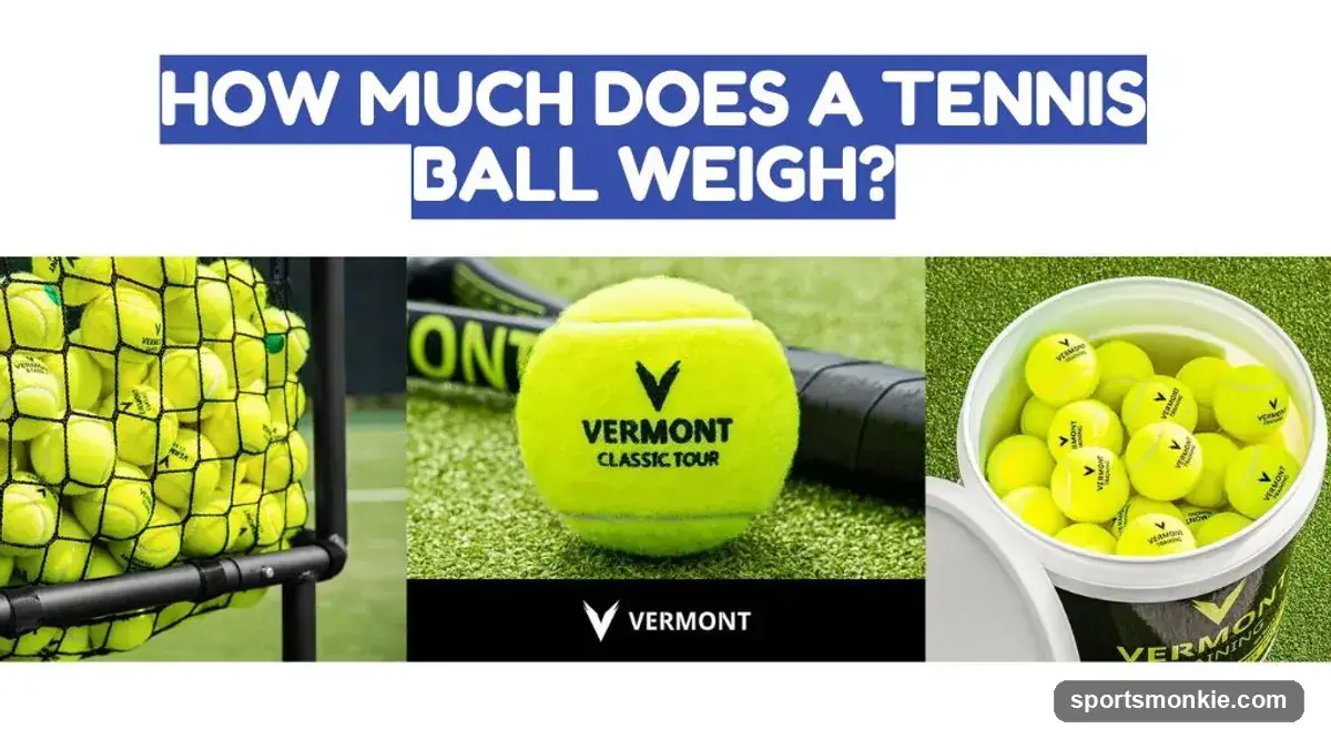 How Much Does a Tennis Ball Weigh? Official Specs Explained