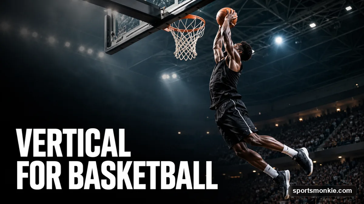 A basketball player rising to dunk after vertical jump training
