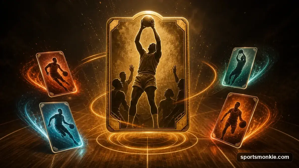 Basketball hovering over a hoop, representing historic rebounding dominance