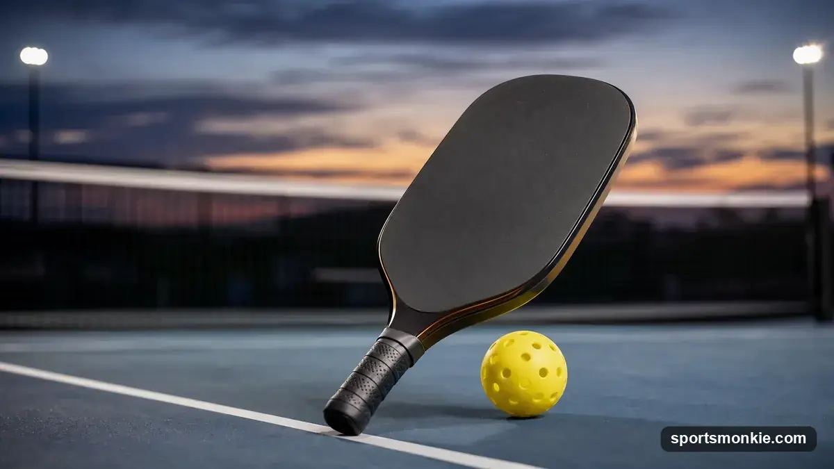 JOOLA Ben Johns Perseus Pro IV and Hyperion Pro IV pickleball paddles side by side on a court