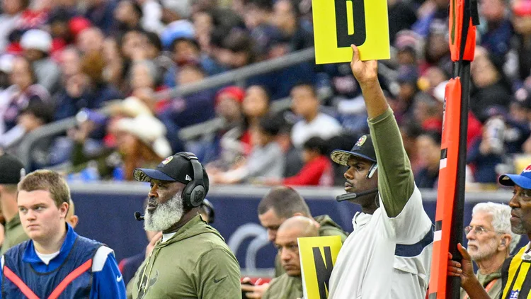 File photo from November 20, 2022: Lovie Smith on the Houston Texans sideline at NRG Stadium during his final NFL head coaching season. It does not show Desert Ridge High School or Friday's incident. The cropped 16:9 derivative is offered under the same CC BY-SA 2.0 licence as the original.
