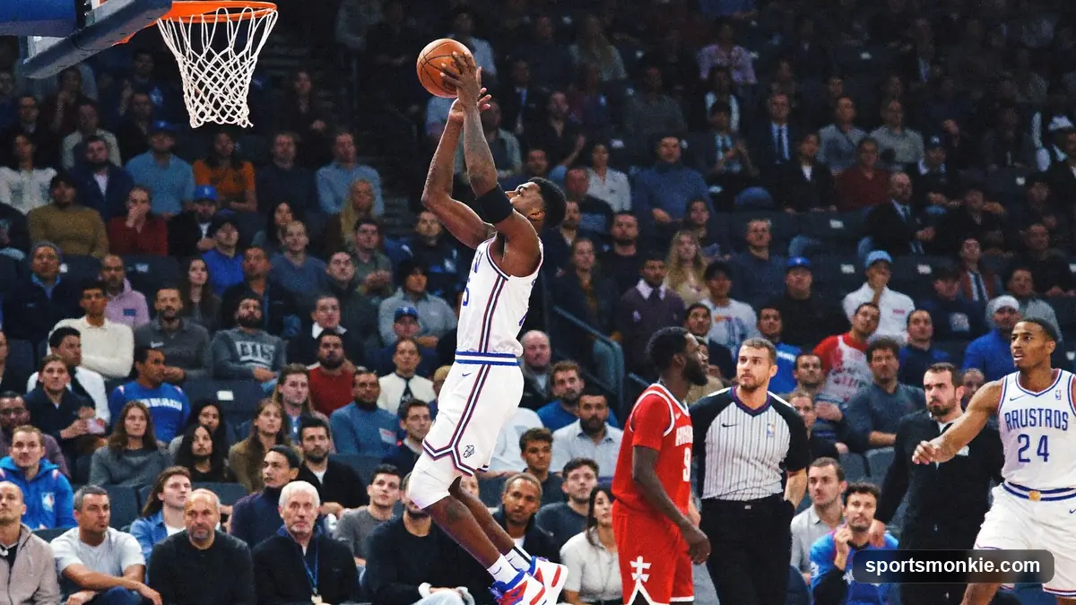 An NBA player on court illustrating the consecutive games played durability record