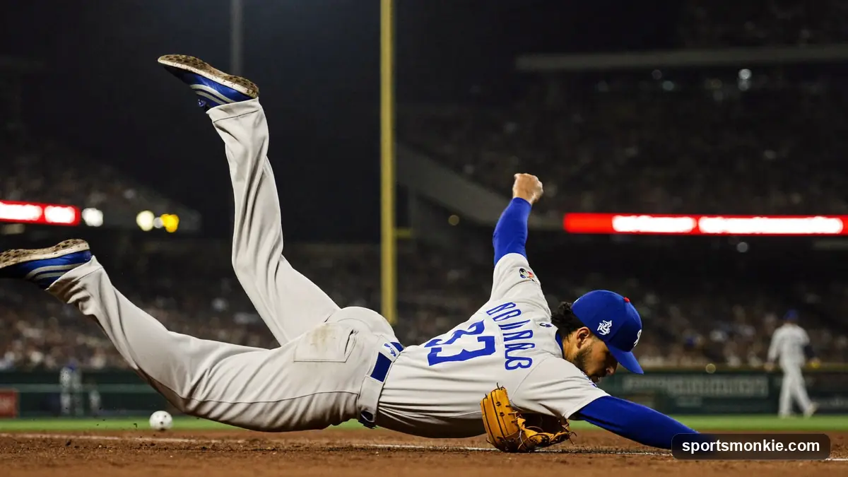 Baseball resting inside a leather fielding glove