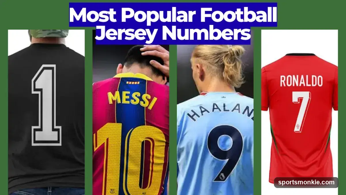 The most popular football jersey numbers and the legends who wore them