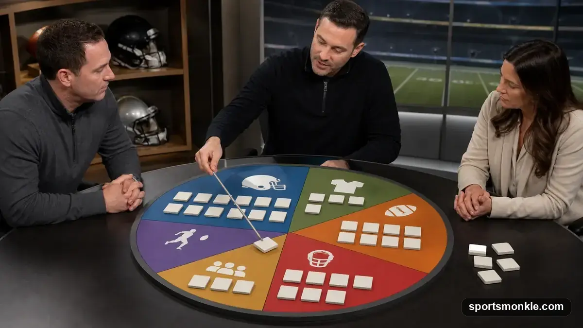 NFL salary cap explained: stadium scoreboard with a football and rising dollar figures representing the 2026 cap number