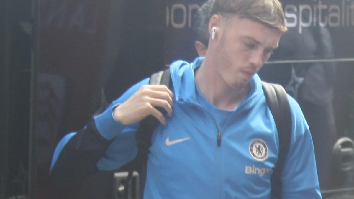 File photo from April 2025: Cole Palmer in a Chelsea shirt. It was not taken at the Tottenham game on Saturday.