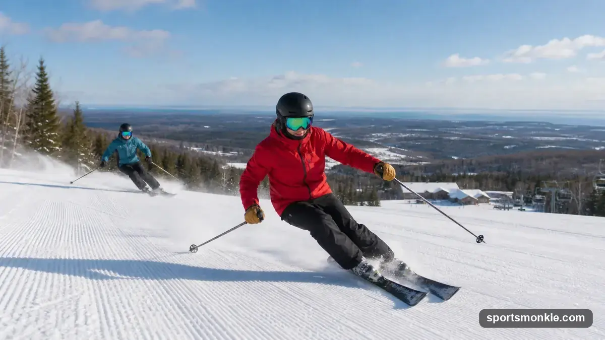 Comparison of ski instructors teaching beginner group lessons across North American resorts