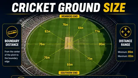 Cricket Ground Size: Dimensions, Boundaries & Field Layout