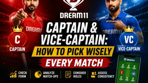 Dream11 Captain & Vice-Captain: How to Pick Wisely Every Match