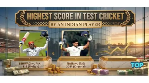 Highest Score in Test Cricket by an Indian Player