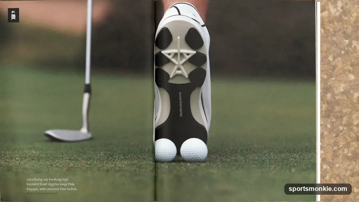 Side view of a golf wedge sole showing the bounce angle at address