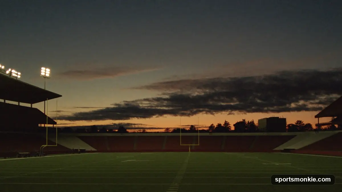 An NFL stadium filled with fans during a game, illustrating the league's salary cap era